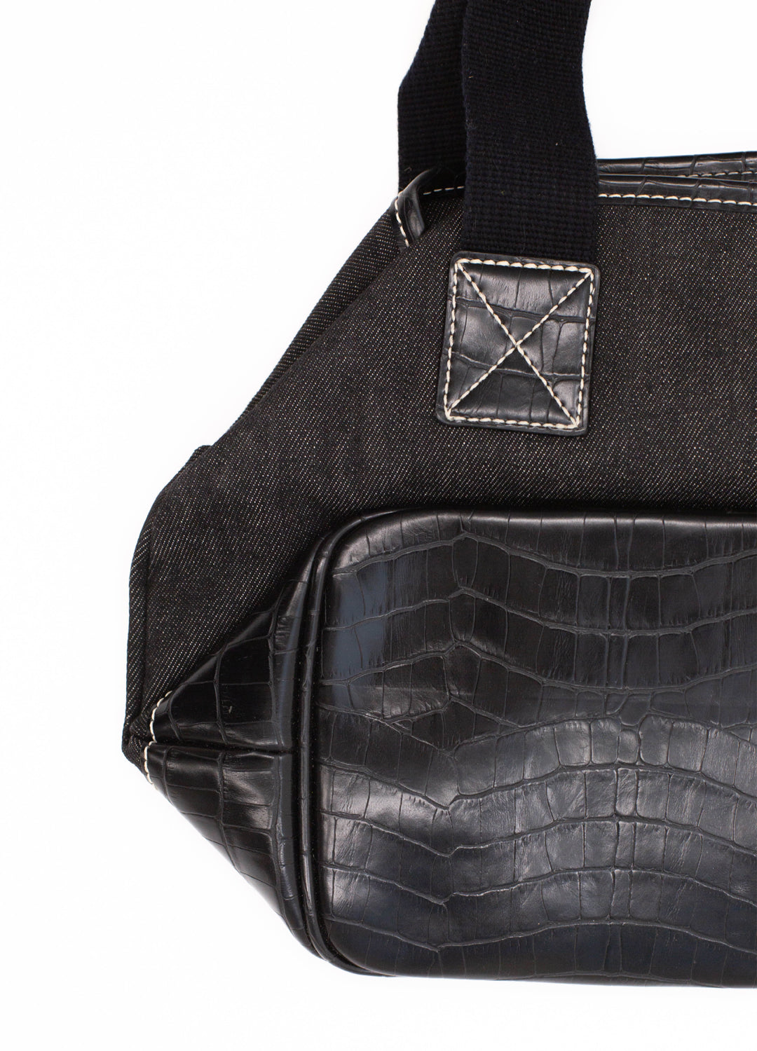 Vintage Tommy Hilfiger Black Denim Bag