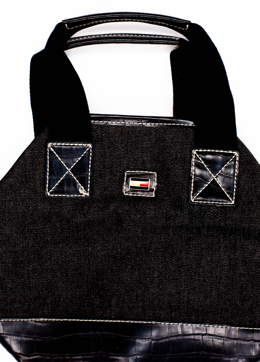 Vintage Tommy Hilfiger Black Denim Bag
