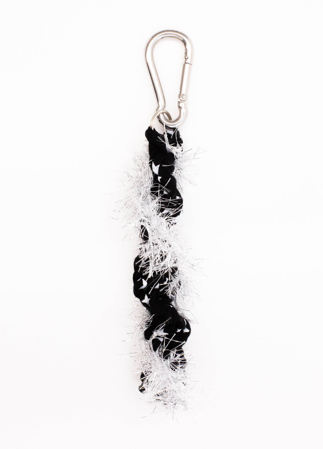 Sloe Mosey Rope Bag Charm - Black + Silver