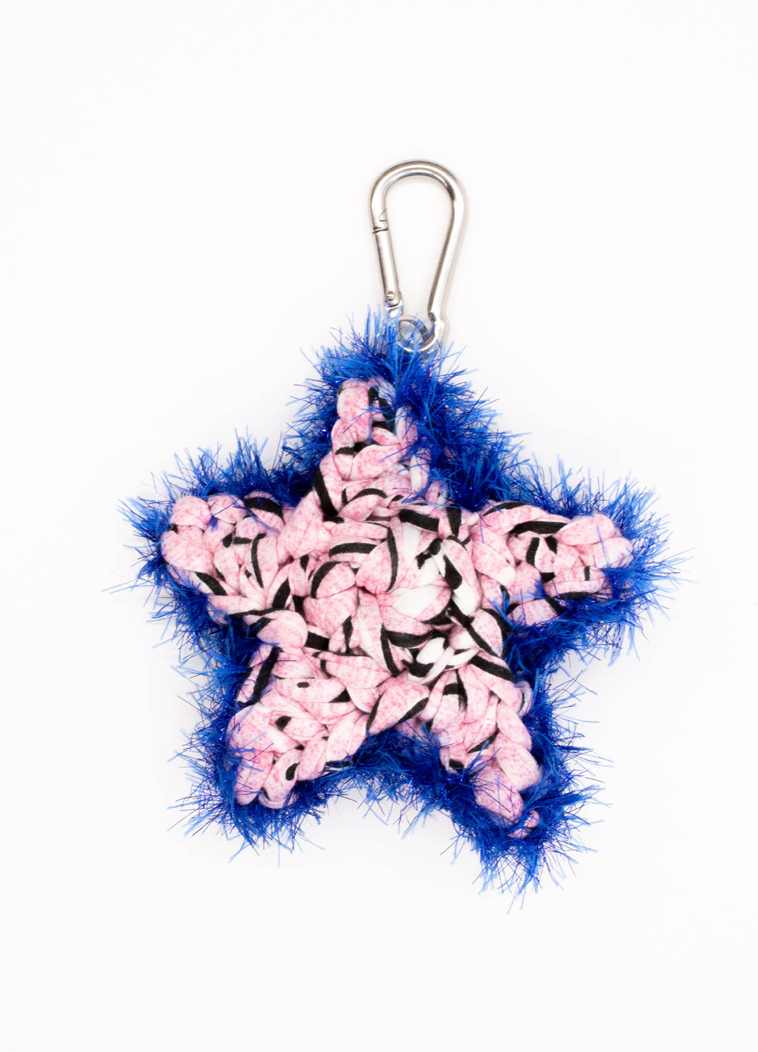 Sloe Mosey Star Bag Charm - Pink + Neon Blue