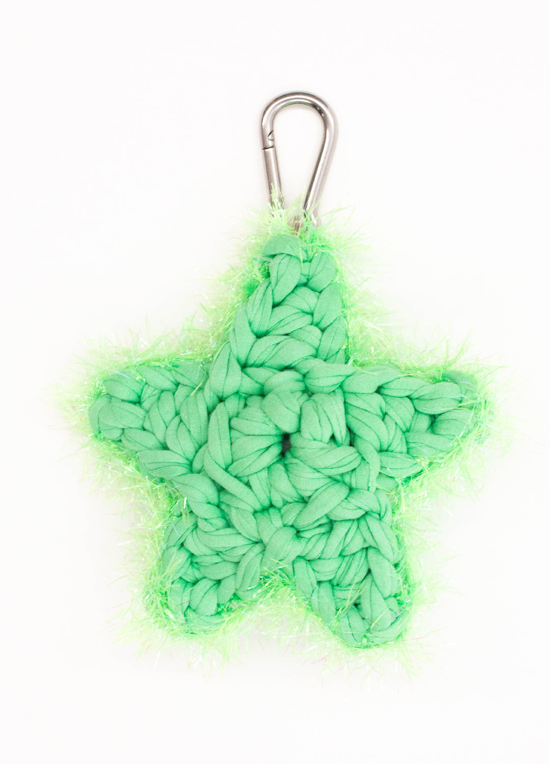 Sloe Mosey Star Bag Charm - Neon Green