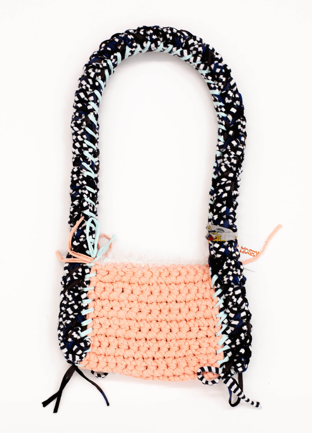 Sloe Mosey Angelica Bag - Salmon + Black