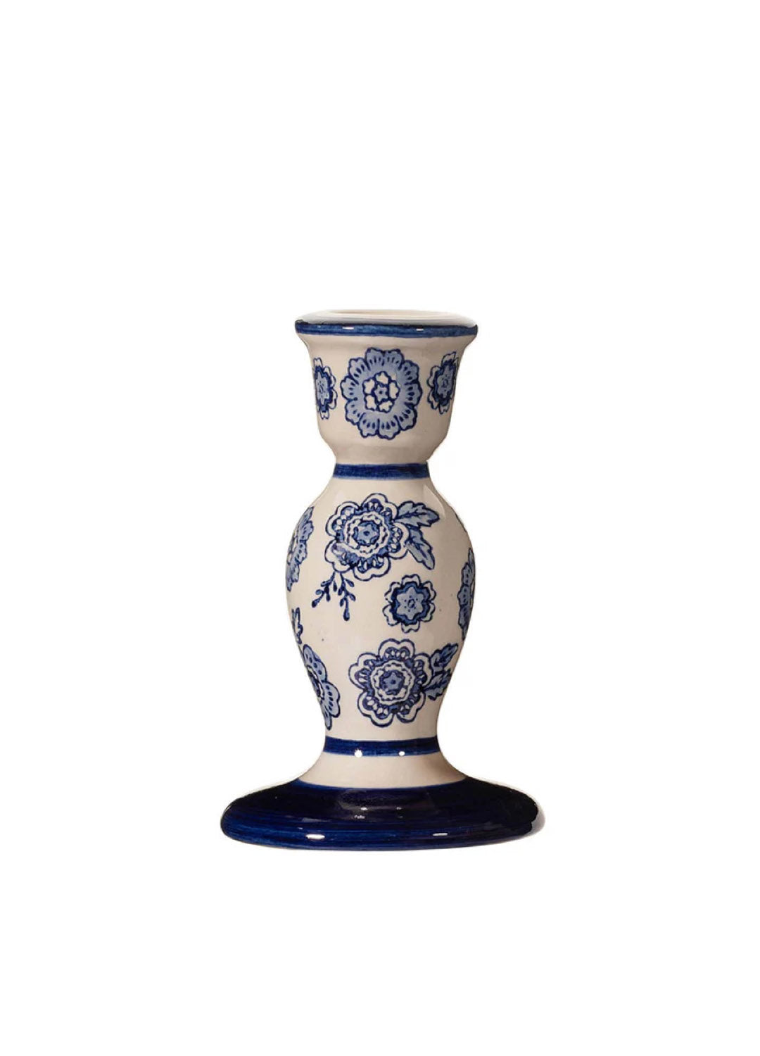 Sass & Belle Blue Willow Candlestick Holder