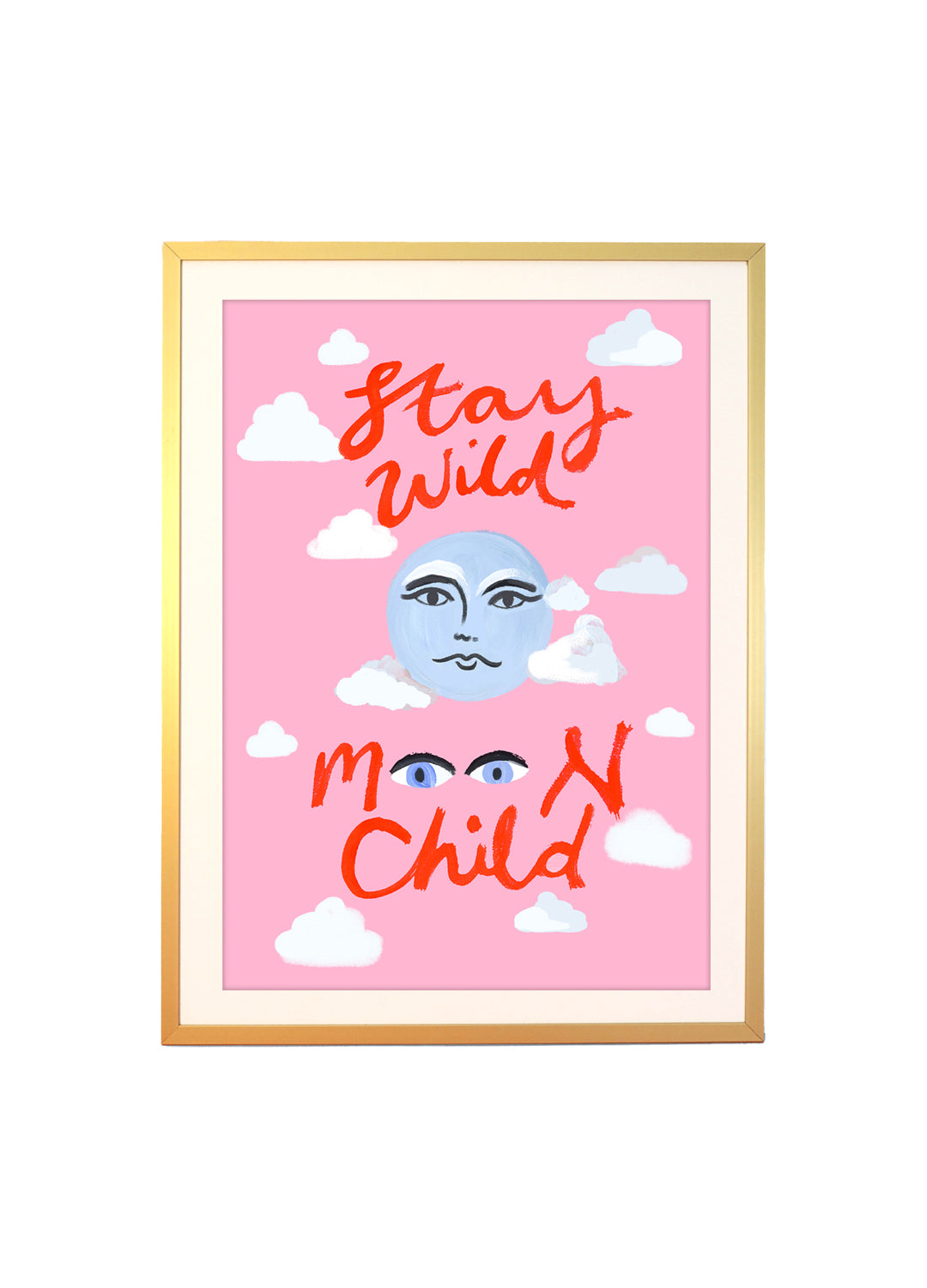 Eleanor Bowmer Print - Stay Wild Moon Child Pink
