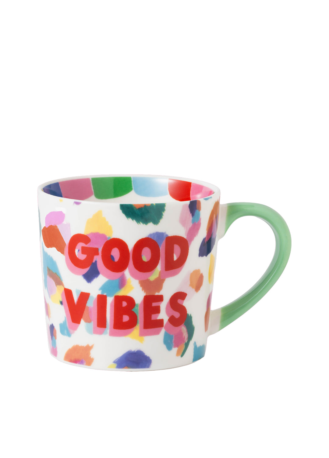 Eleanor Bowmer Mug - Good Vibes Painted Leopard