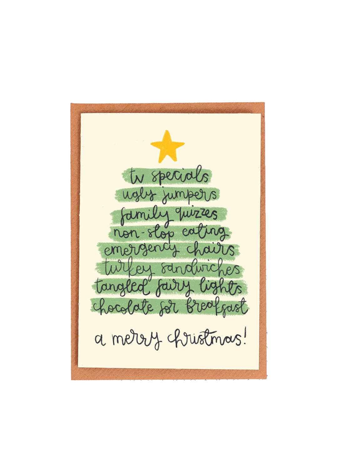 'Christmas traditions' - Christmas card