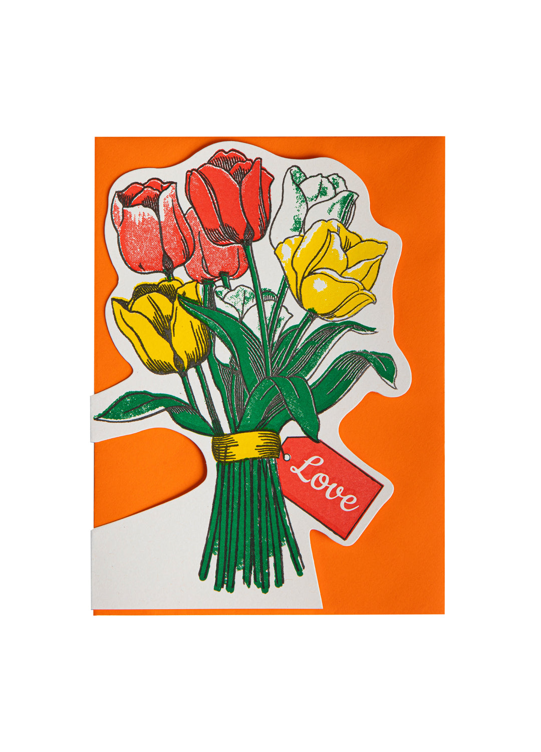 'Tulips' Cut-out Card