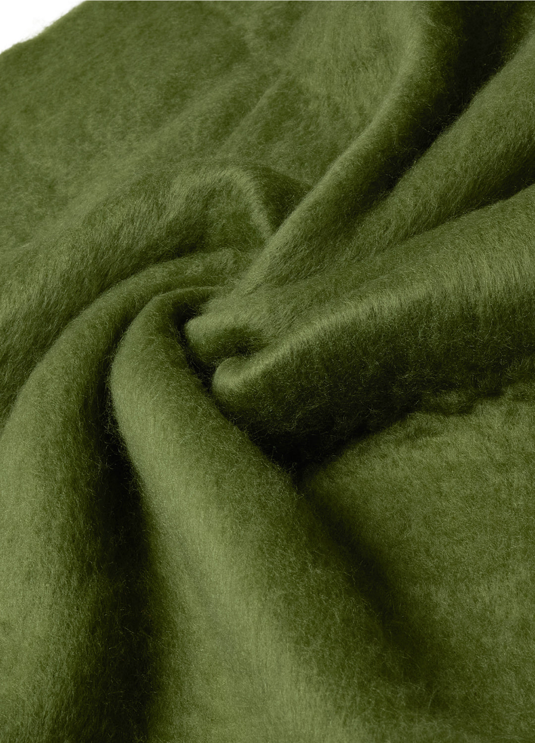 Close-up of green fabric with a subtle pattern
