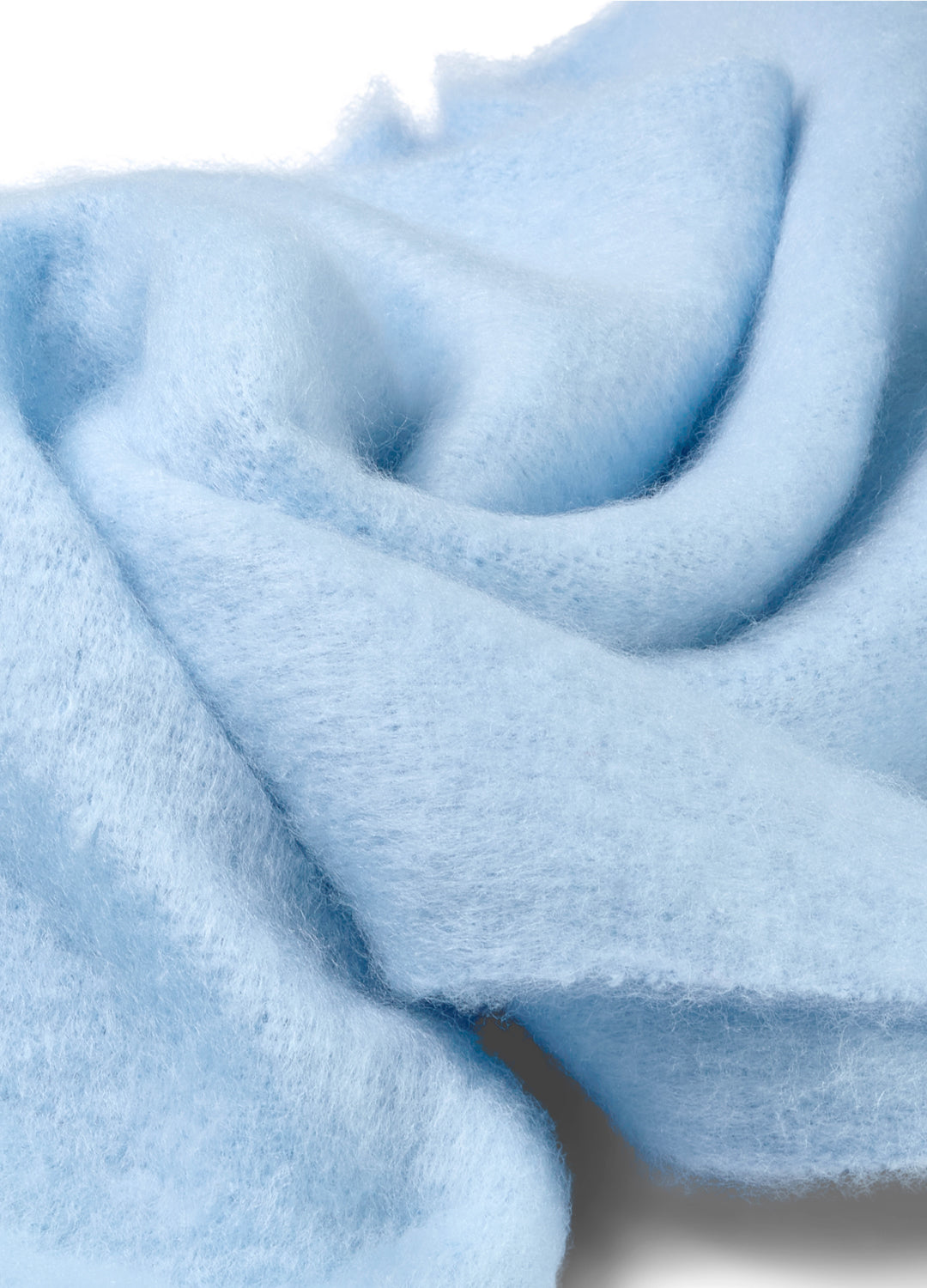Close-up of light blue fabric texture