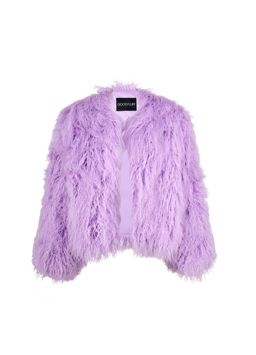 Good Fluff Faux Mongolian Jacket - Lavender