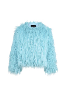 Good Fluff Faux Mongolian Jacket - Mint