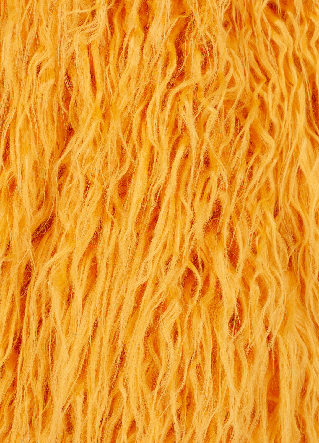 Good Fluff Faux Mongolian Jacket - Mustard