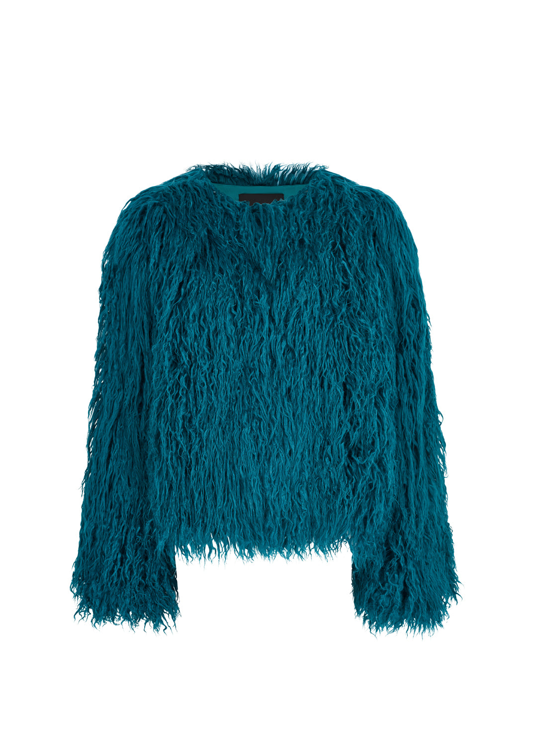 Good Fluff Faux Mongolian Jacket - Teal