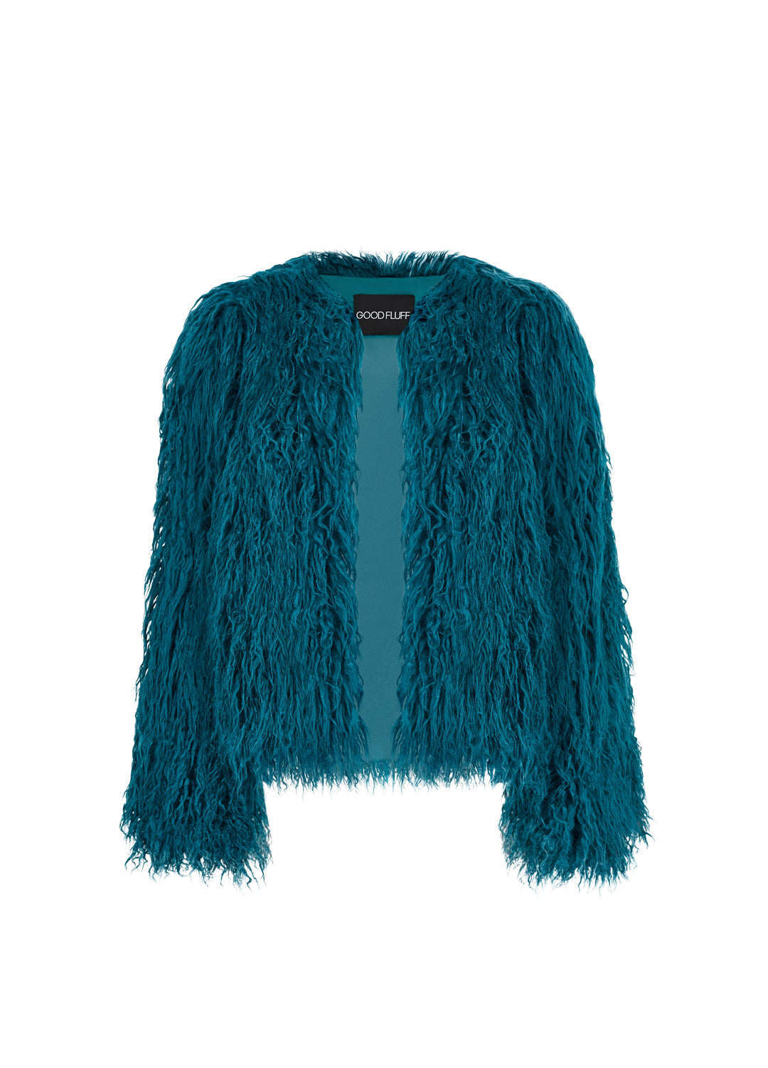 Good Fluff Faux Mongolian Jacket - Teal