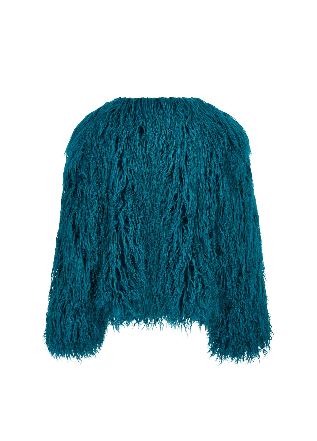 Good Fluff Faux Mongolian Jacket - Teal