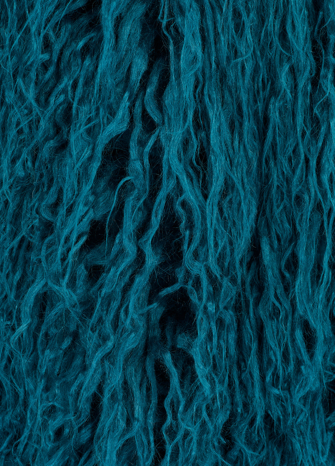 Good Fluff Faux Mongolian Jacket - Teal