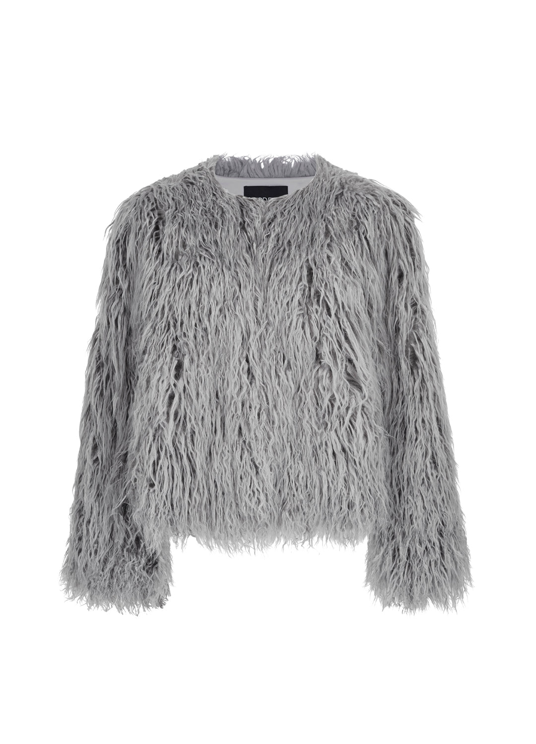 Good Fluff Faux Mongolian Jacket - Grey