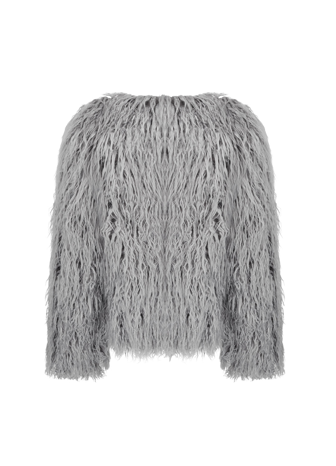 Good Fluff Faux Mongolian Jacket - Grey