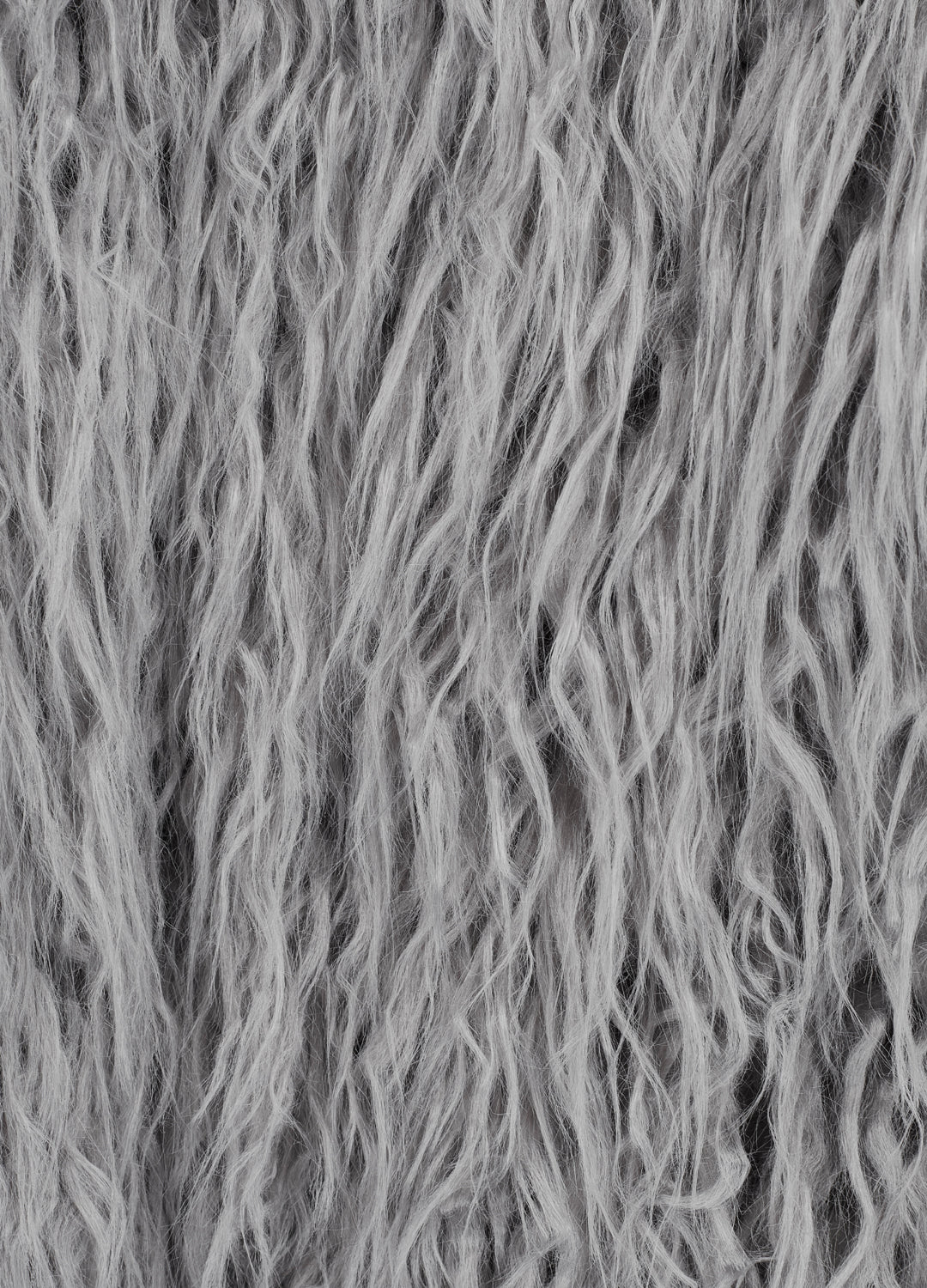 Good Fluff Faux Mongolian Jacket - Grey
