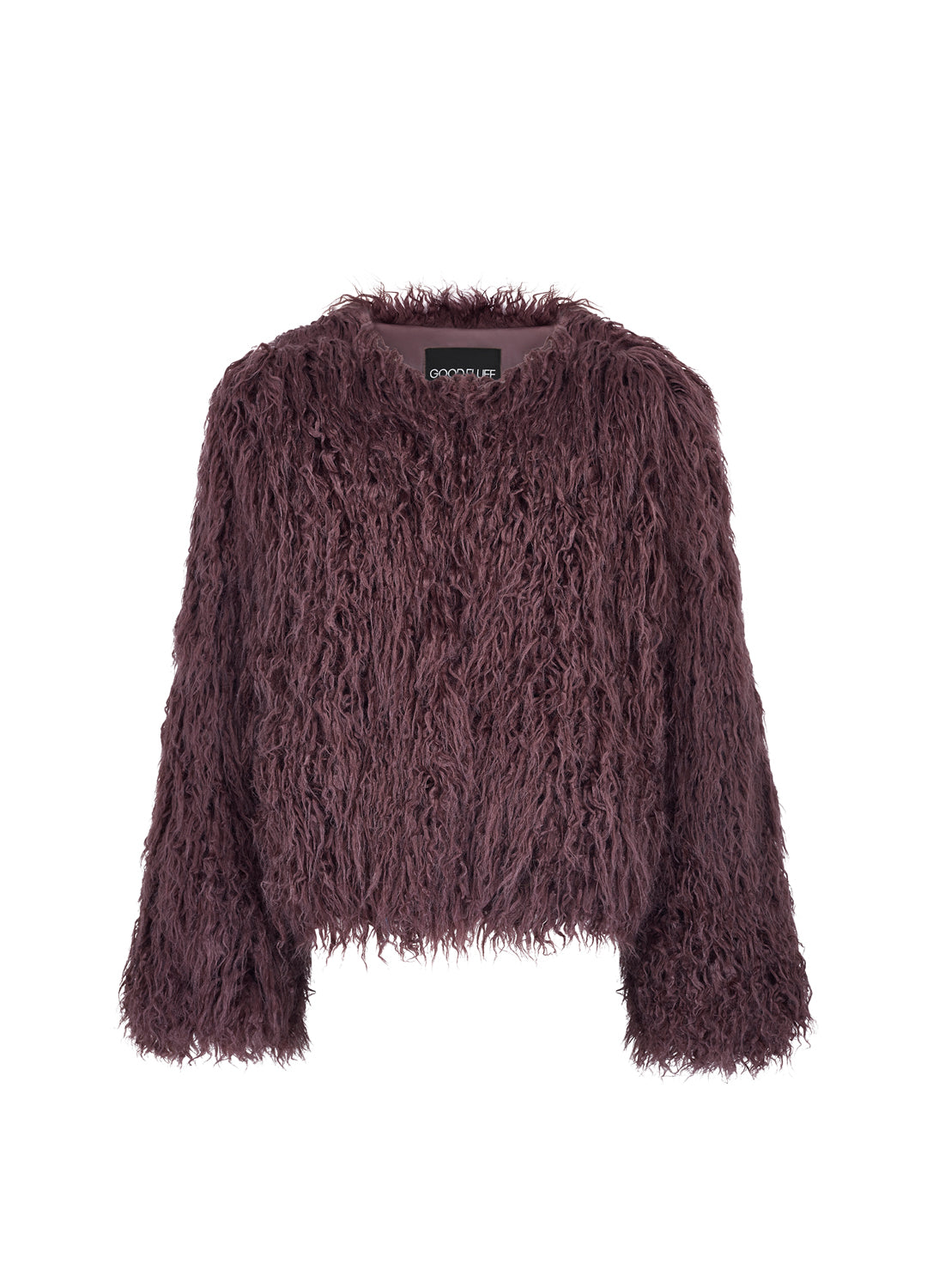 Good Fluff Faux Mongolian Jacket - Brown