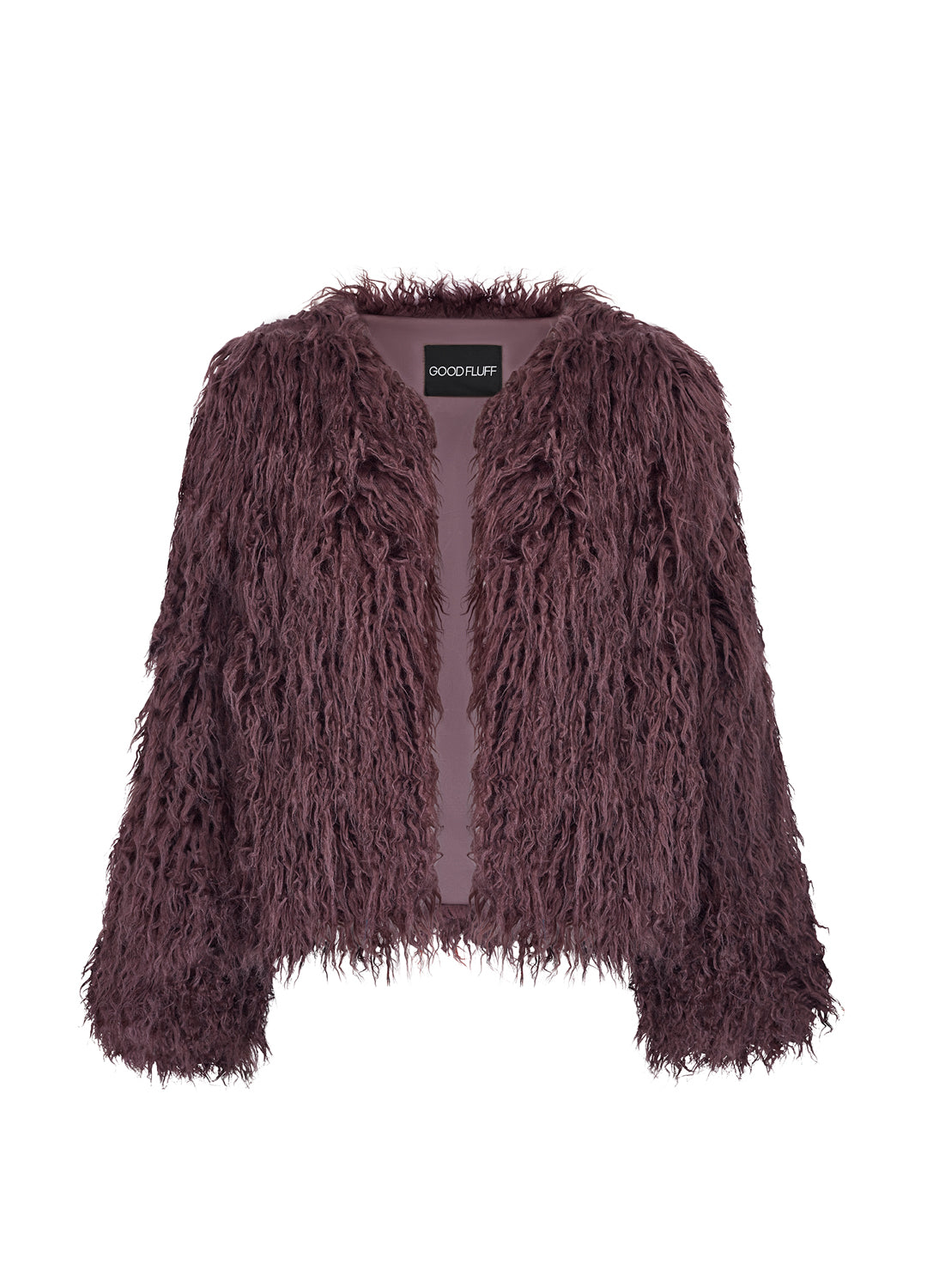 Good Fluff Faux Mongolian Jacket - Brown