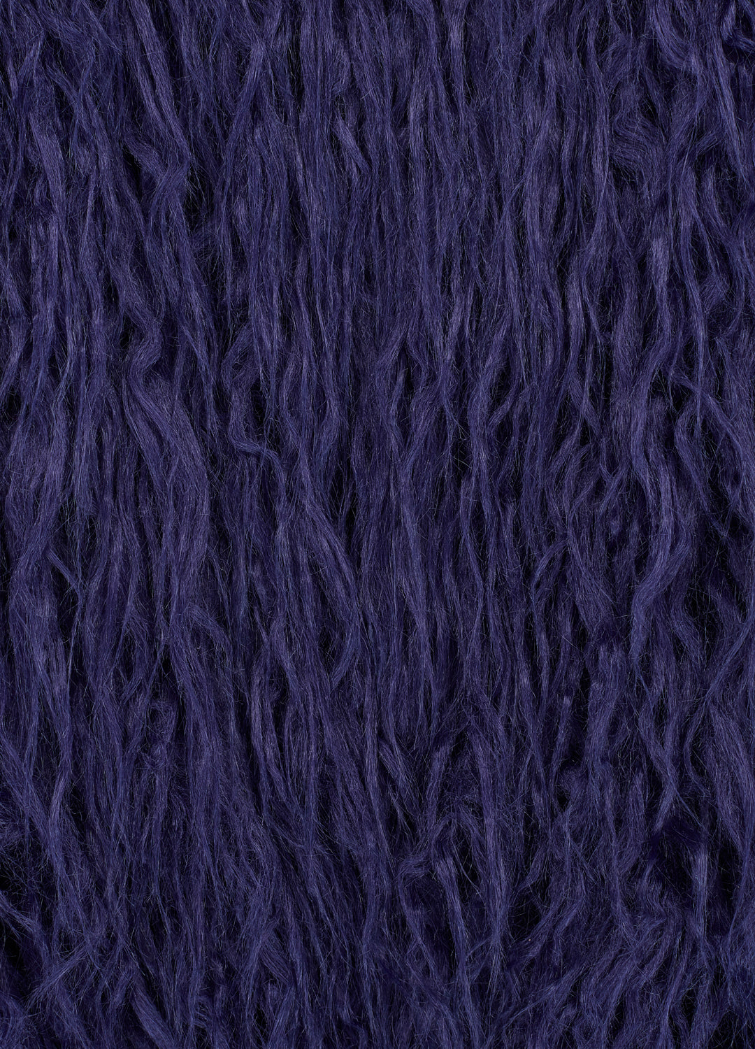 Good Fluff Faux Mongolian Jacket - Navy