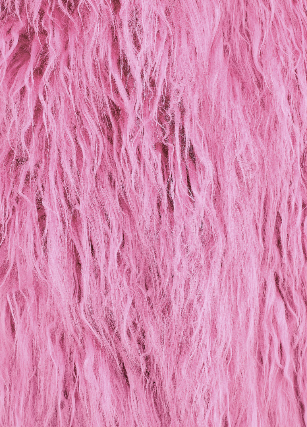 Good Fluff Faux Mongolian Jacket - Rose Pink