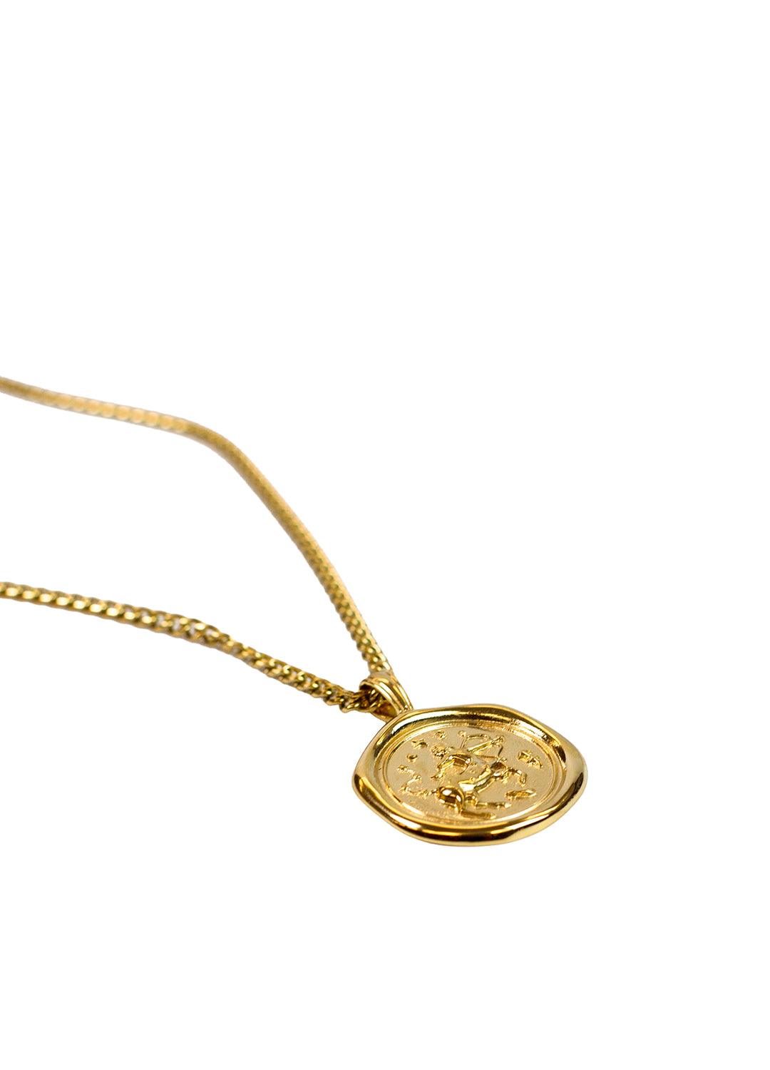 Gold Zodiac Medallion Necklace