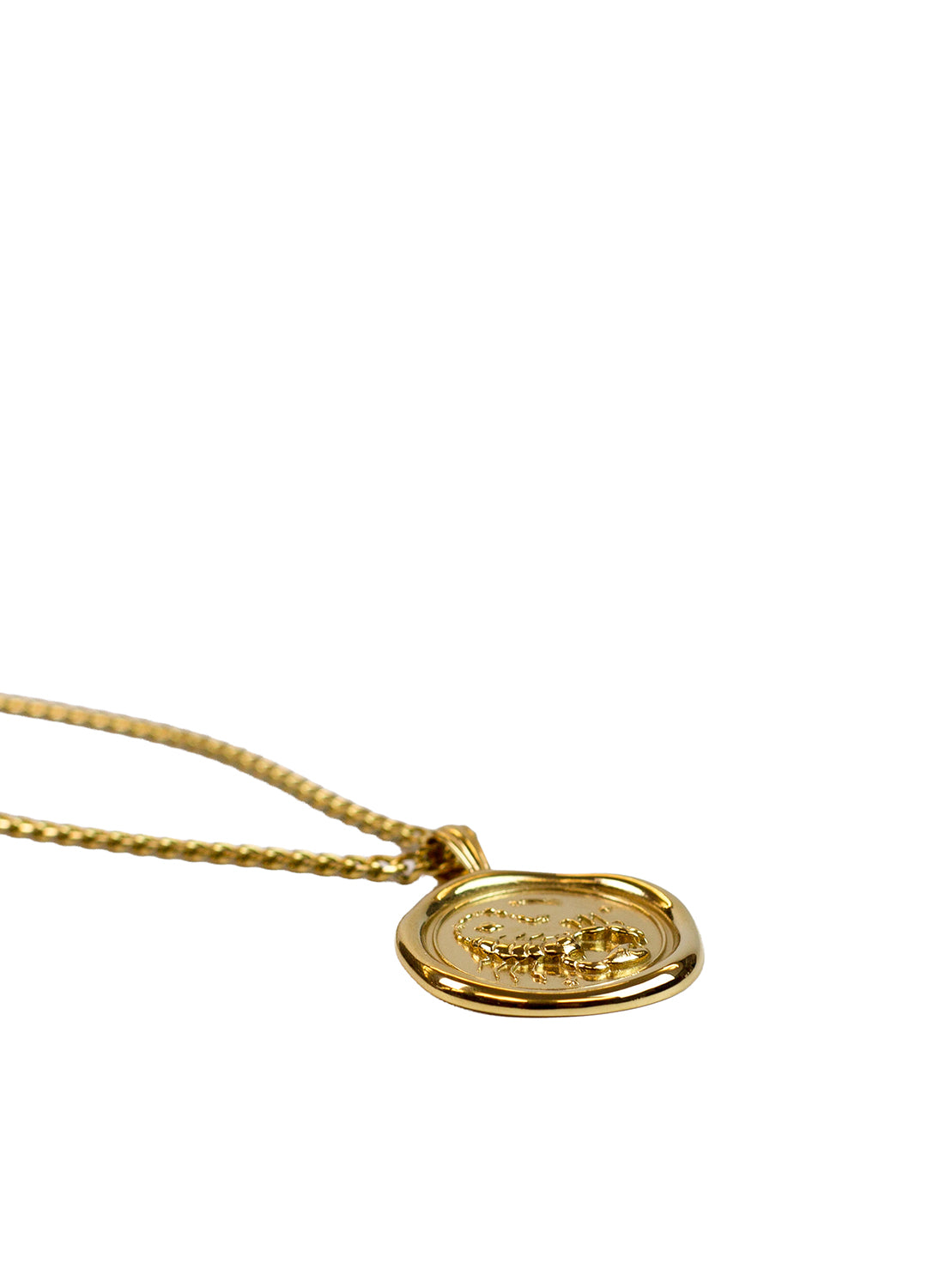 Gold Zodiac Medallion Necklace