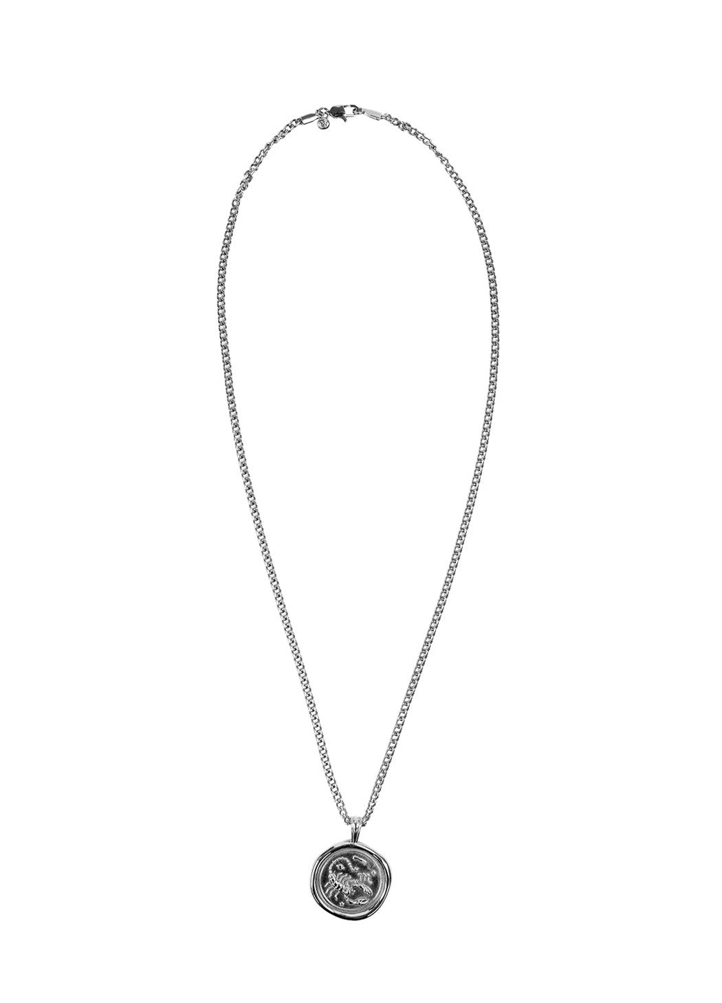 Silver Zodiac Medallion Necklace