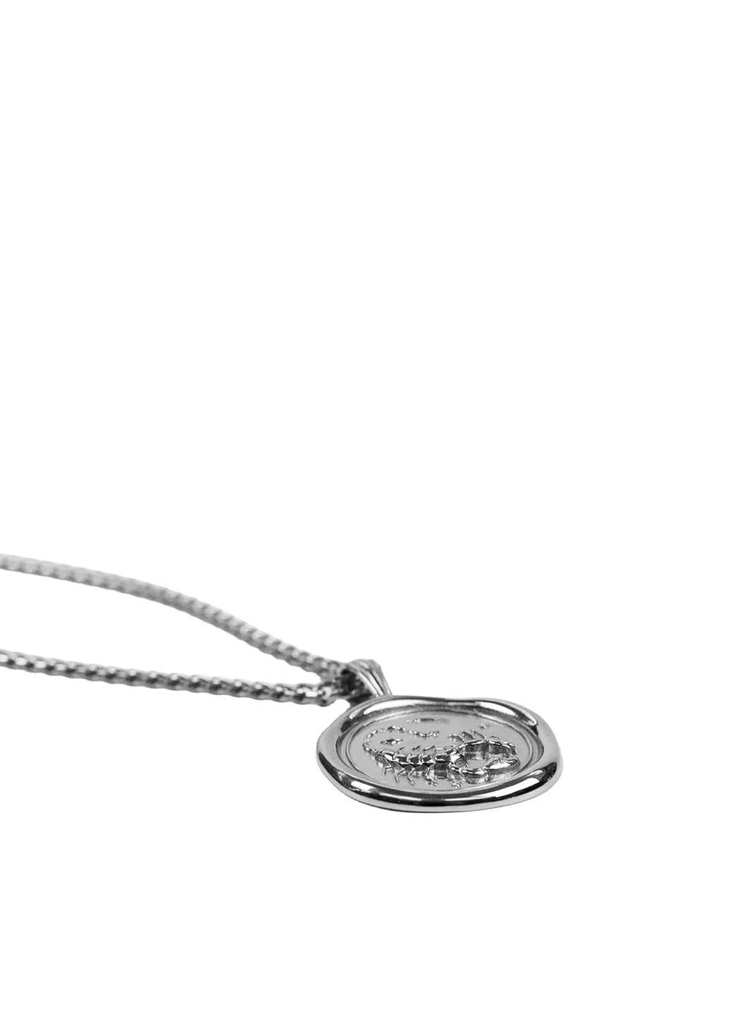 Silver Zodiac Medallion Necklace