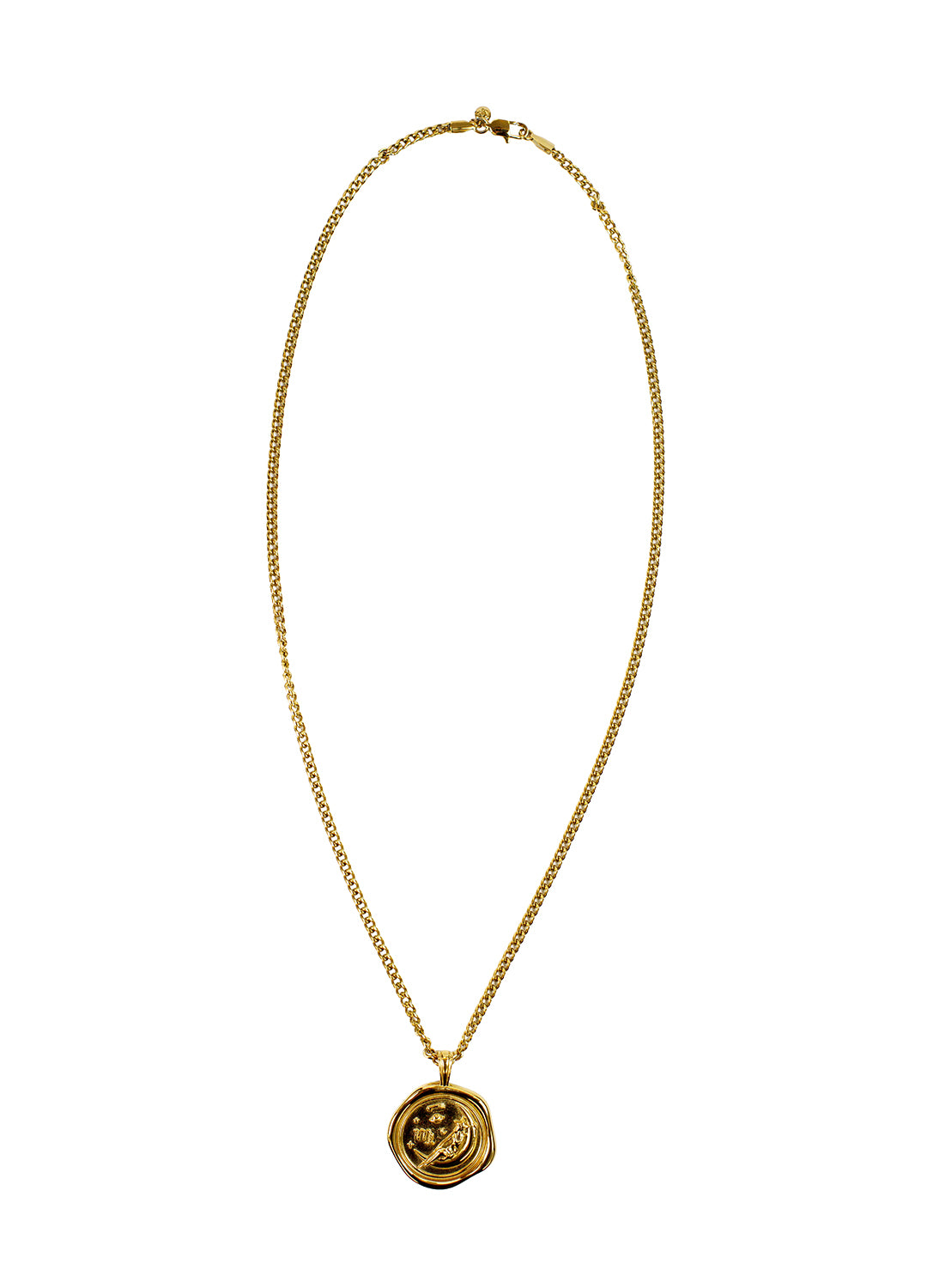 Gold Zodiac Medallion Necklace