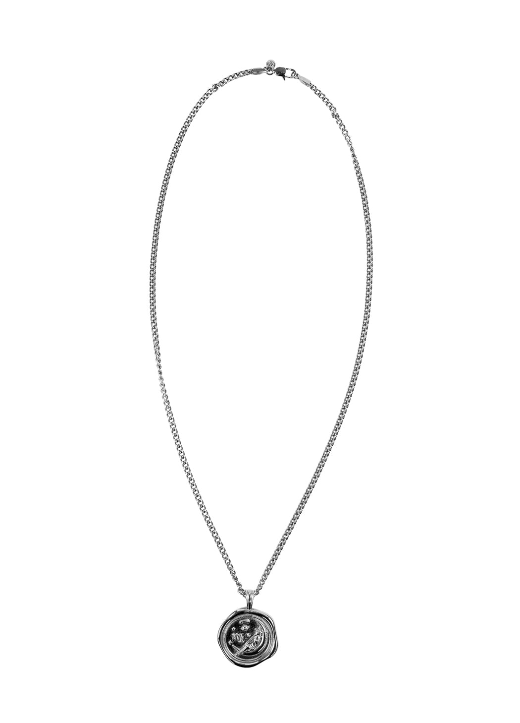 Silver Zodiac Medallion Necklace