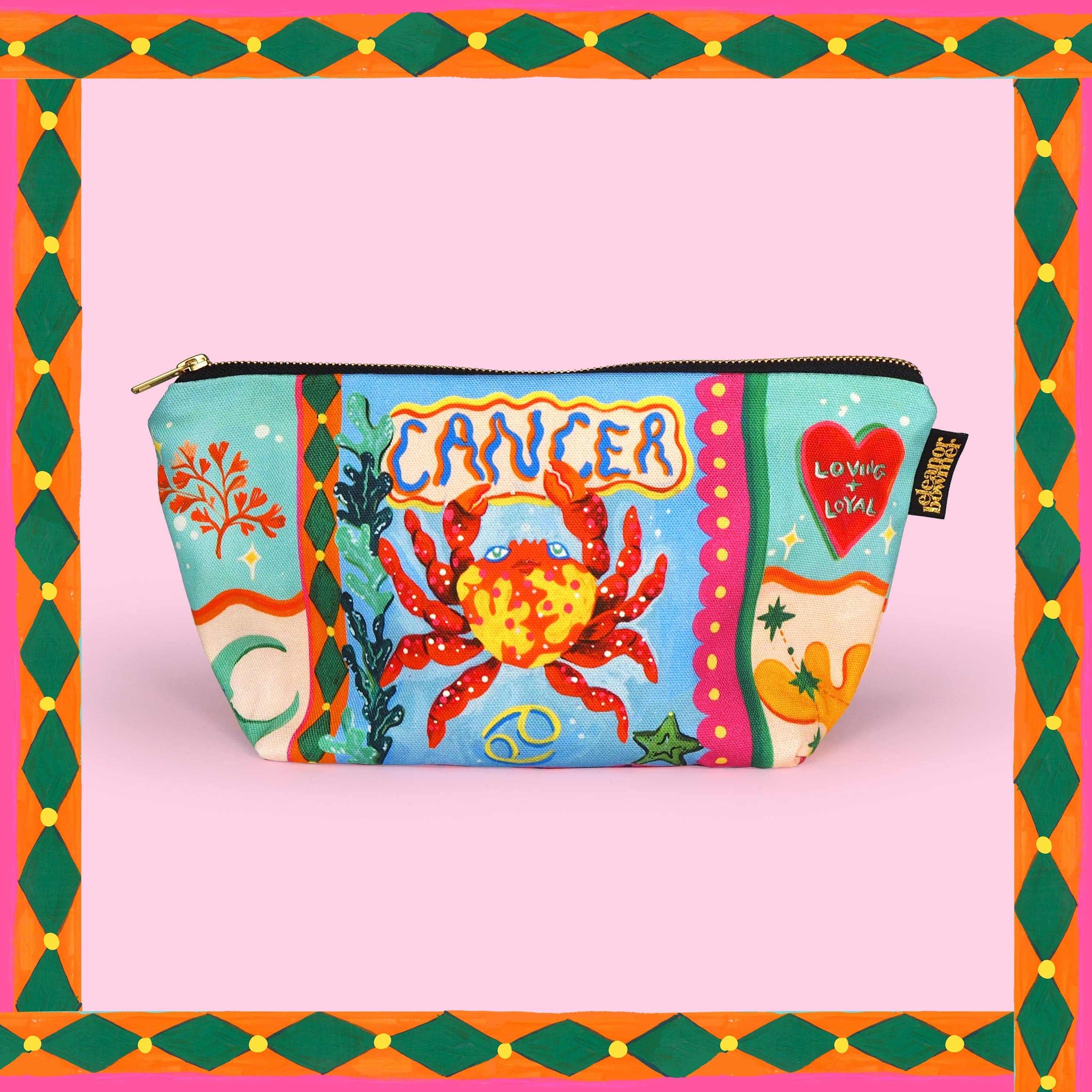 Eleanor Bowmer Zodiac Zip Bag - Cancer