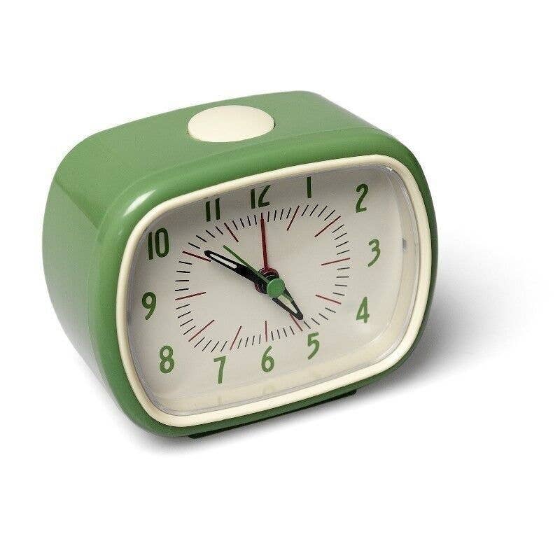 Retro Alarm Clock - Green