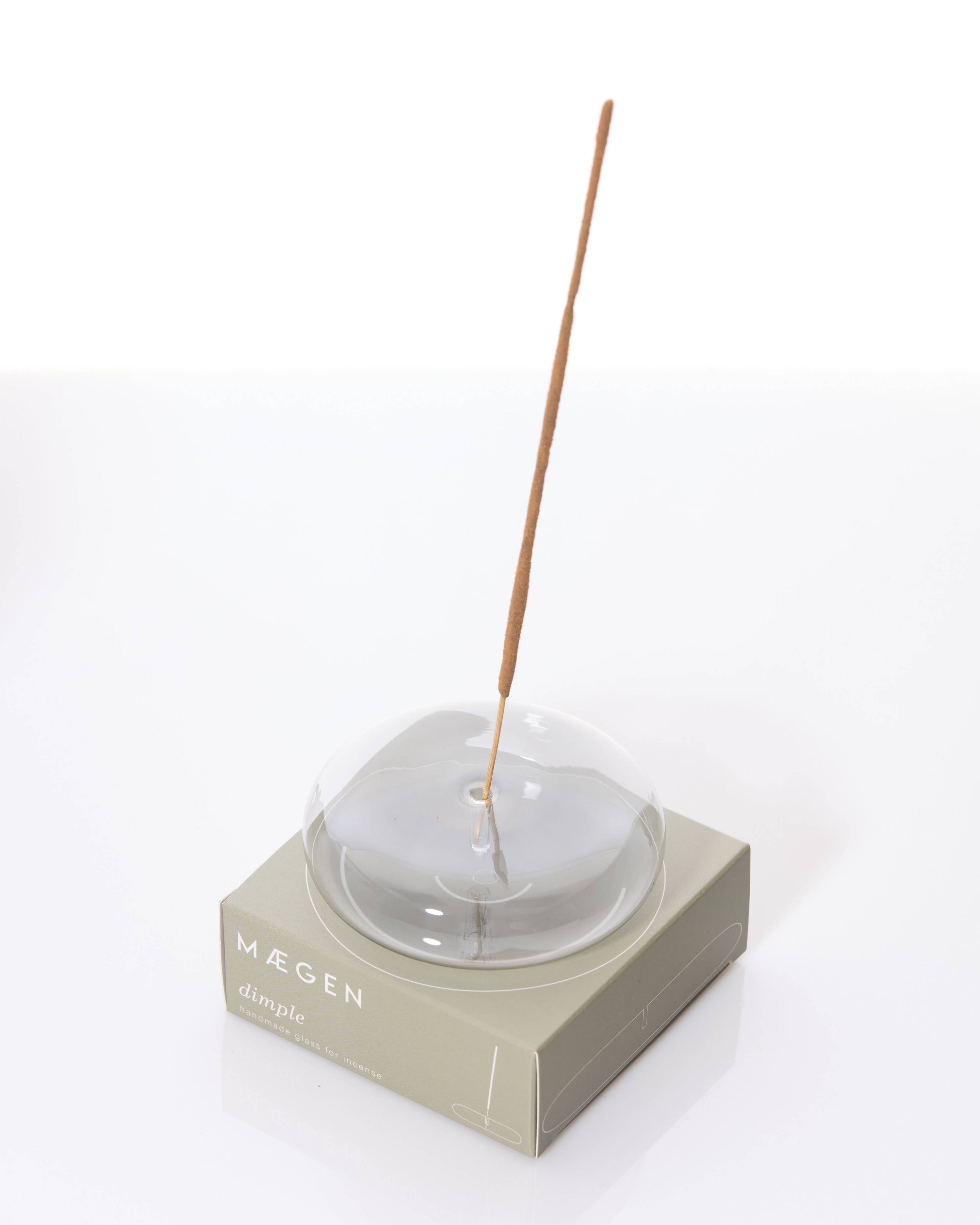 Maegen Dimple Incense Holder - Grey