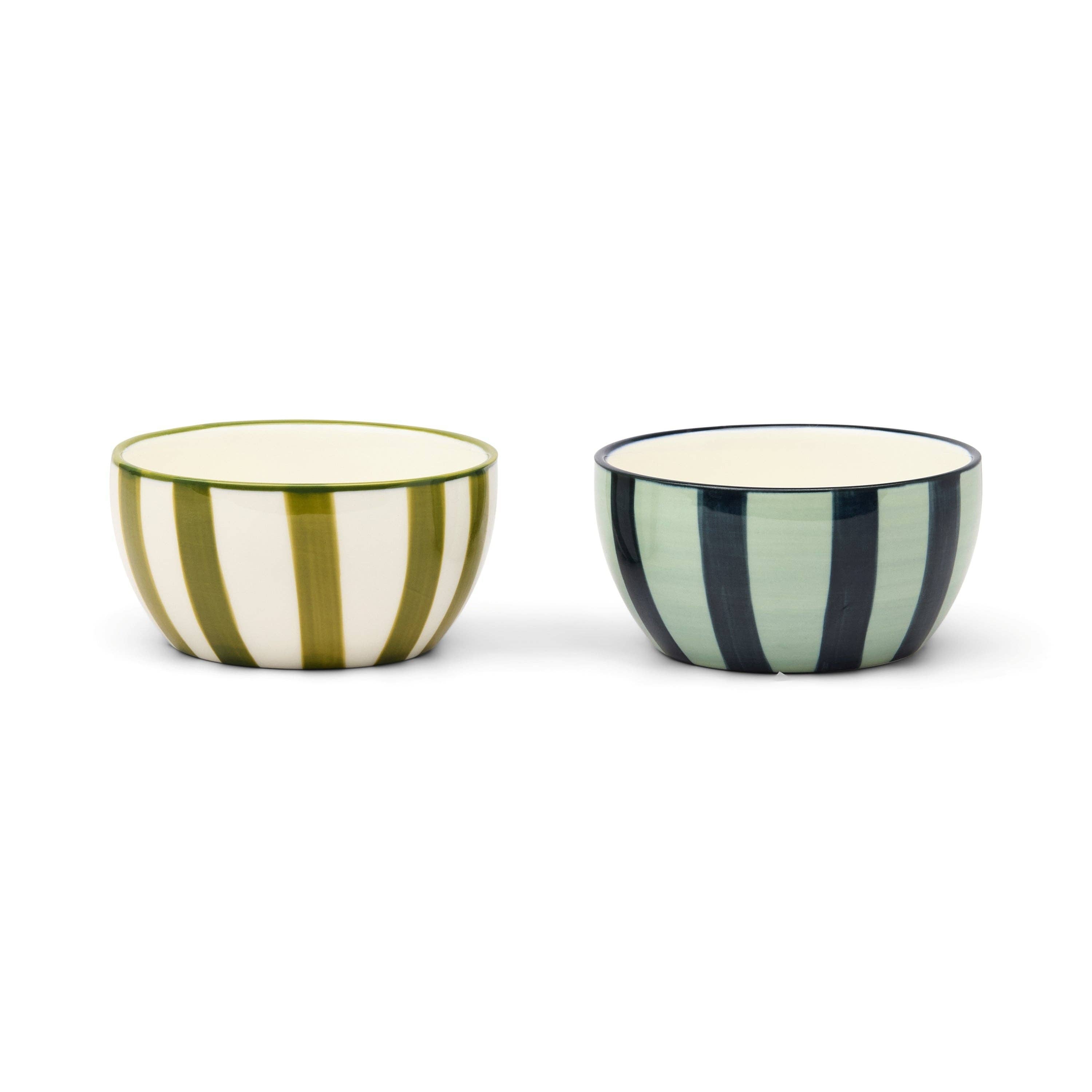 Dipping Bowls - Olive & Blue