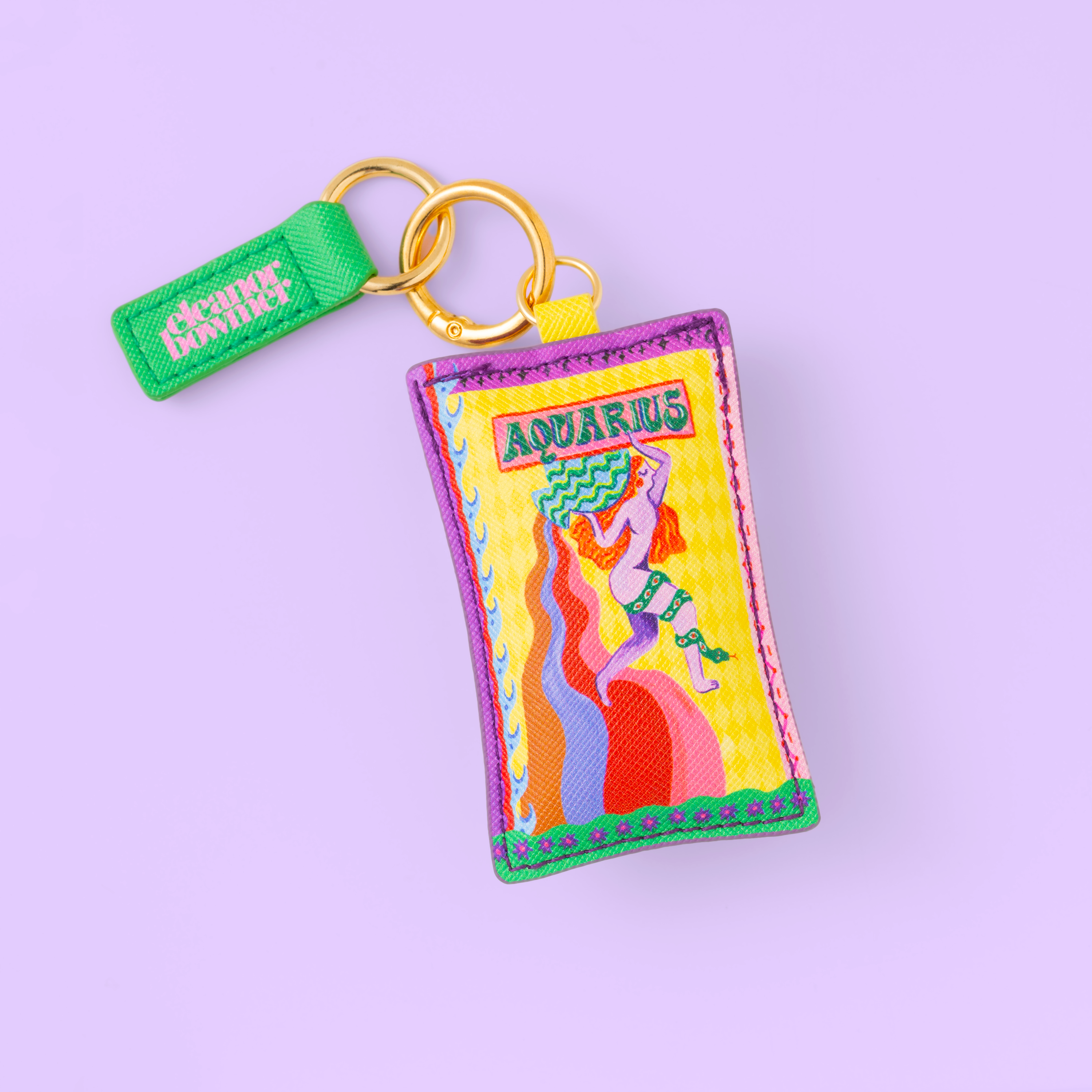 Eleanor Bowmer Zodiac Keyring - Aquarius