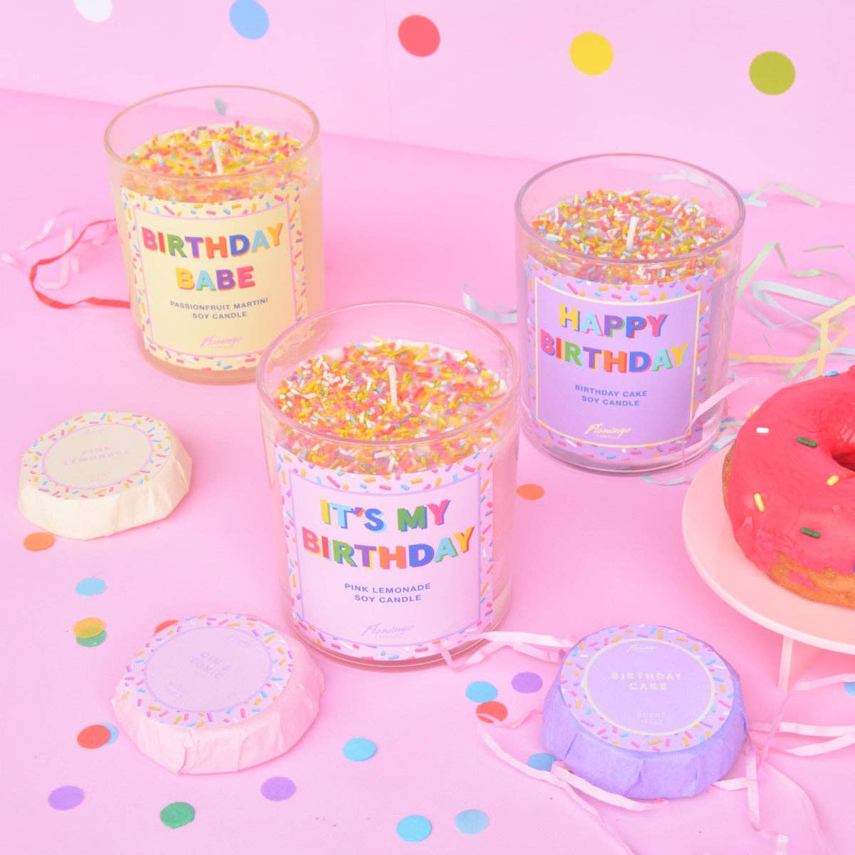 Pink Lemonade 'It's My Birthday' Soy Sprinkle Candle