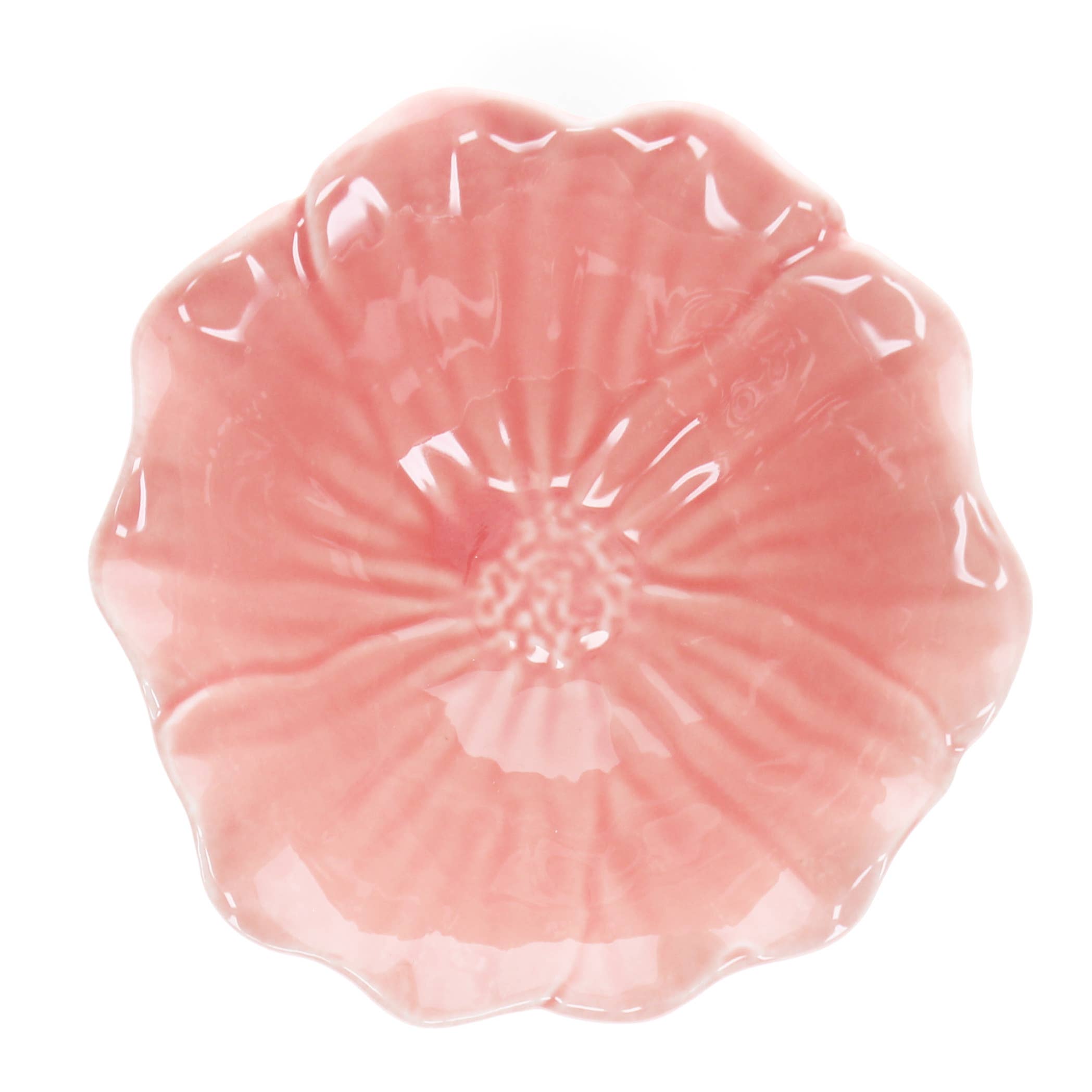 Ceramic flower bowl 13cm - Pink