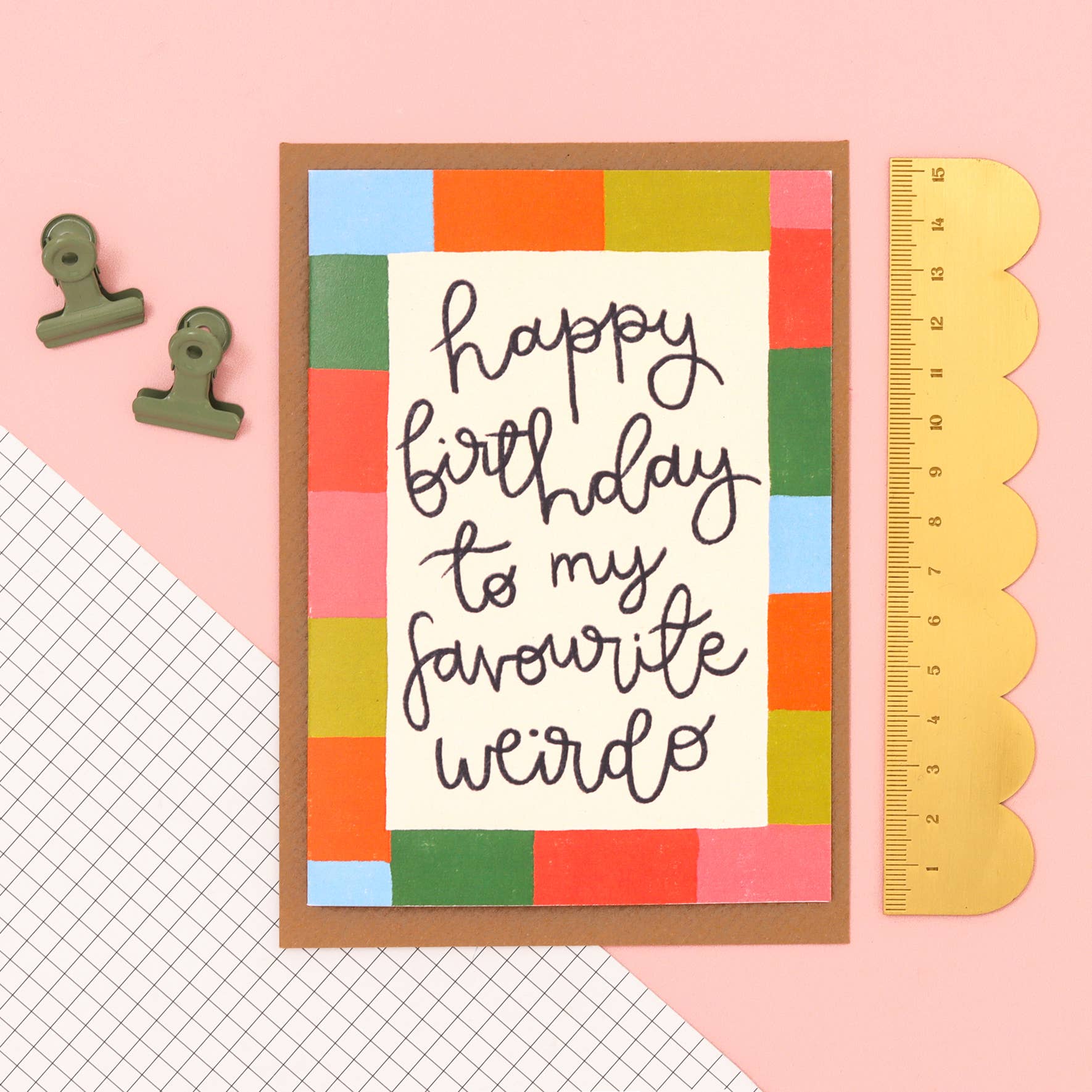'my favourite weirdo' - Greeting card