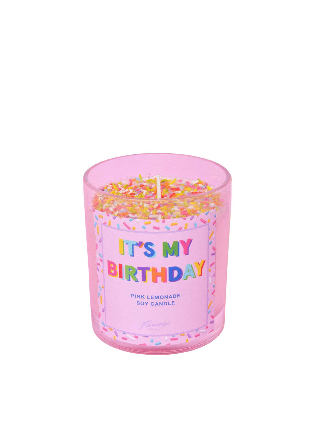 Pink Lemonade 'It's My Birthday' Soy Sprinkle Candle