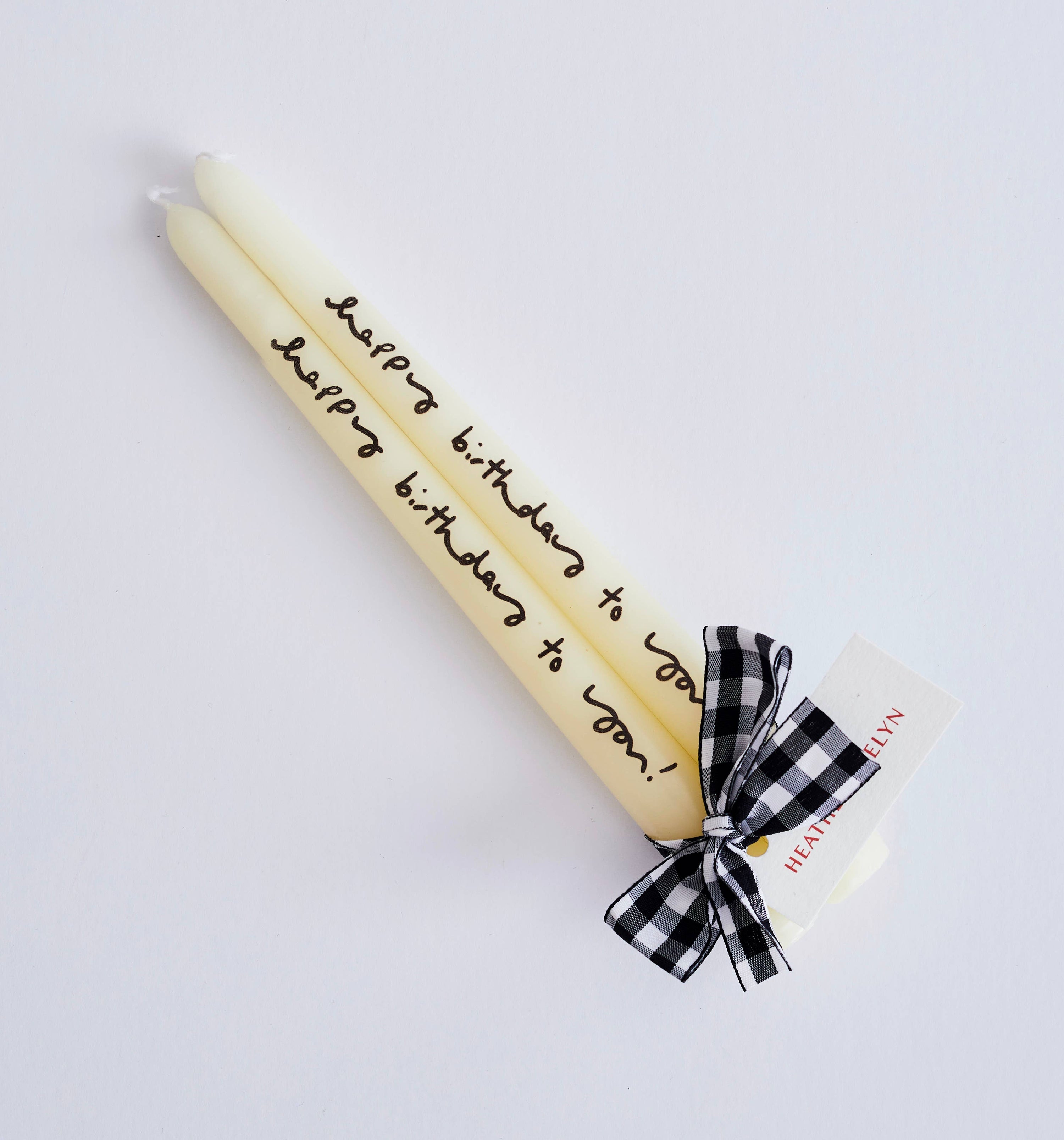 Pair of candles - happy birthday to you