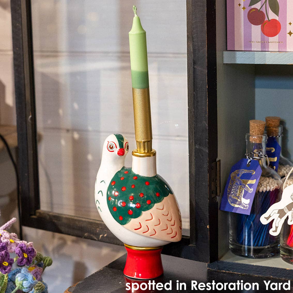 Bird Ceramic Candle Holder