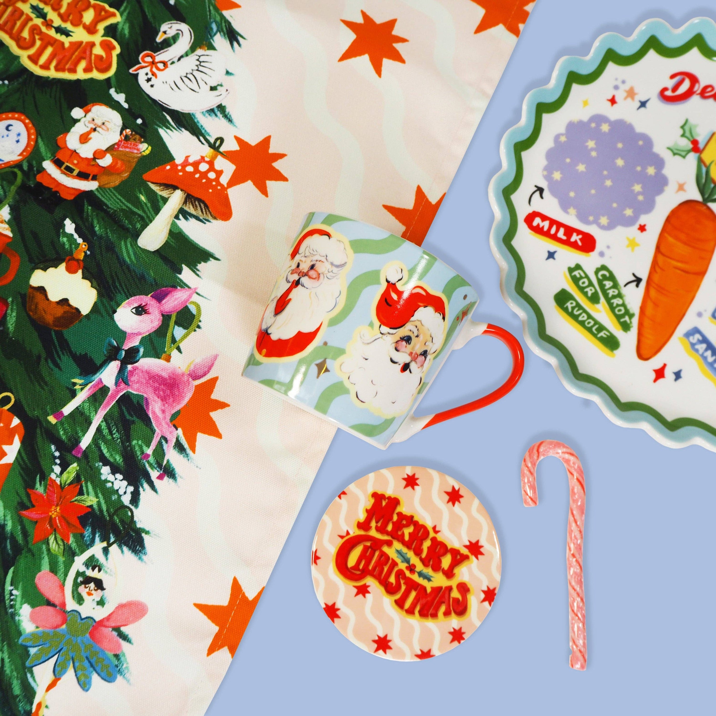 Eleanor Bowmer Mug - Retro Santa