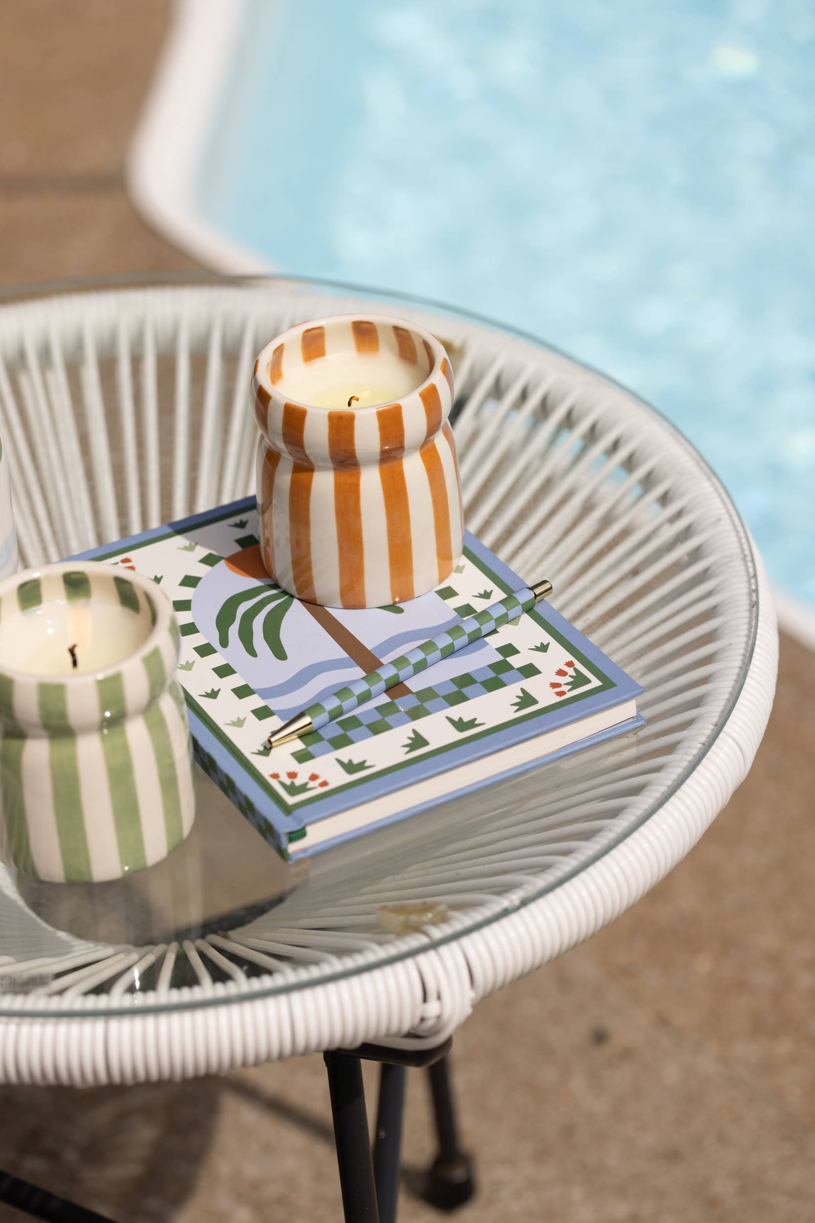 Cabana Rust Ceramic Candle - Sienna Sunset