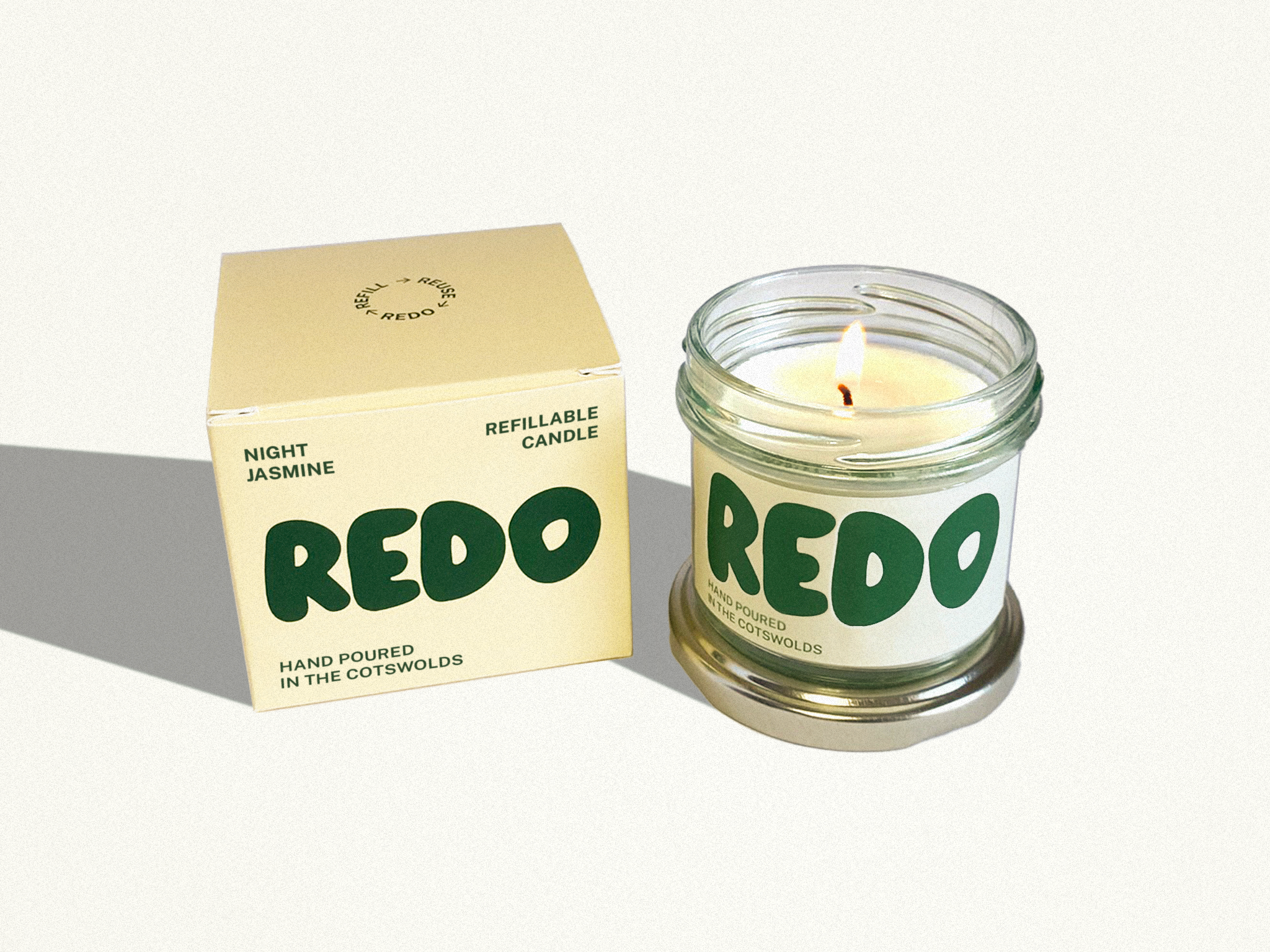 Redo Candle Co. Jasmine, Bergamot, Neroli