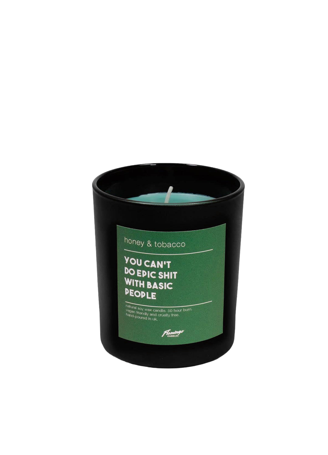 Honey & Tobacco Scented Soy Wax Jar Candle