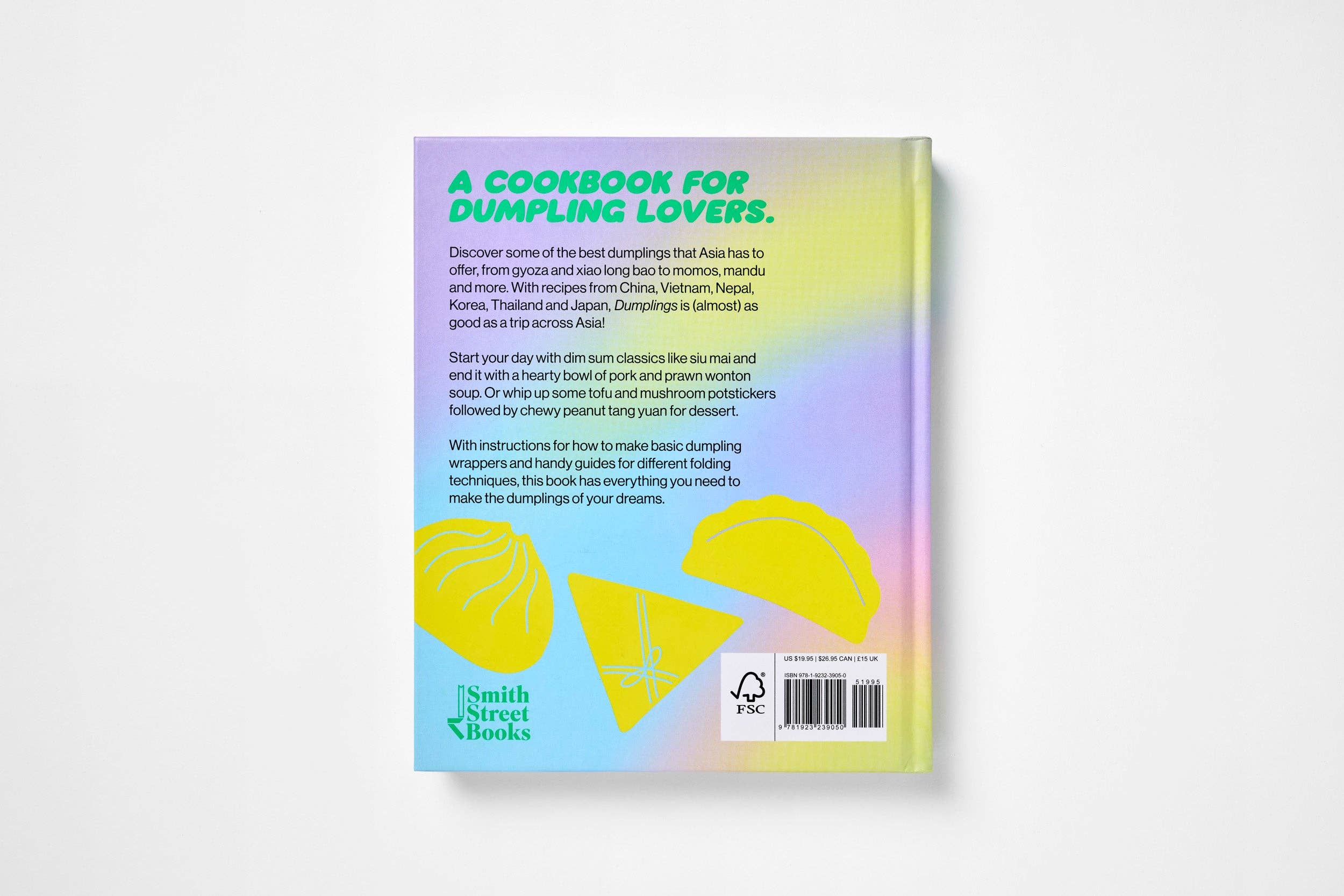 Book cover of 'A Cookbook for Dumpling Lovers' with colorful design and text.