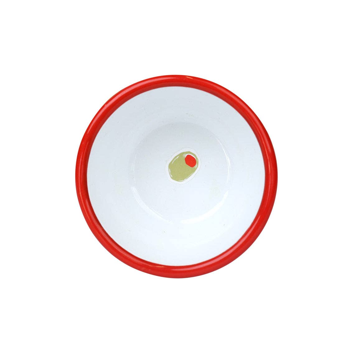 Bon Appetit Olive Enamel Bowl